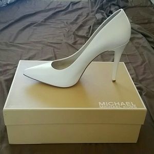 Michael Kors White Pumps